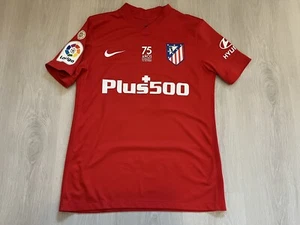 t-shirt match worn Atletico De Madrid Cunha Match Worn shirt jersey - Picture 1 of 7