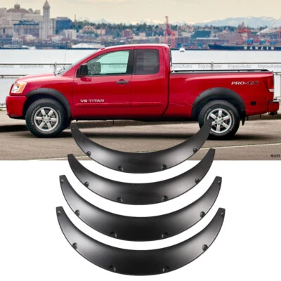 4X 35" For Nissan Titan Universal Extended Fender Flares Wheel Arches 4.3"  - Imagem 1 de 4
