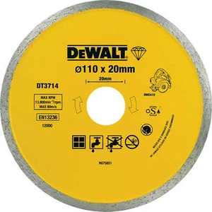 DeWalt Diamond Ceramic Cutting Tile Saw Blades 110mm 1.6mm 20mm - Picture 1 of 1