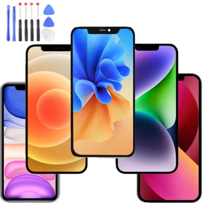 For iPhone X XS XR Max 11 12 Pro OLED LCD Display Touch Screen Replacement Lot - Image 1 of 4