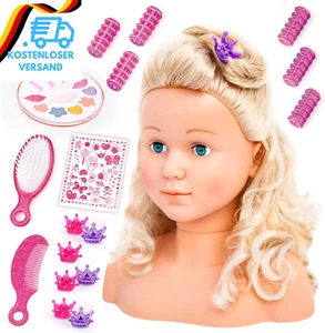 Bayer Design 90005AB Schmink- Und Frisierkopf Super Model, Puppenkopf Mit Haarzu - Bild 1 von 12
