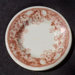 Scammell BUTTERPAT Pretty Brown Floral Restaurant Ware - Picture 1 of 2