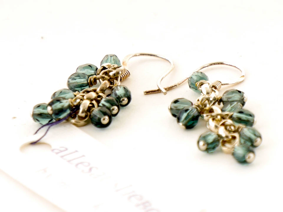 aLLesausLIeBe by milla K Orecchini Ornamento Argento Ciondolo Pietre - Immagine 1 di 1