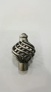 1 x RUSTIC IRON BIRD CAGE DOOR/DRAWER PULL KNOB KITCHEN CABINET "ANTIQUE PEWTER" - Picture 1 of 9