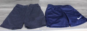 Nike + Polo Ralph Lauren Shorts Boy 4 4T Navy Blue Chino Pocket - Picture 1 of 5