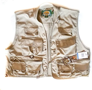 Cabela's Weste Angeln Jagd Kamera Willow Creek Vest XL British Tan mit Etikett - Bild 1 von 5