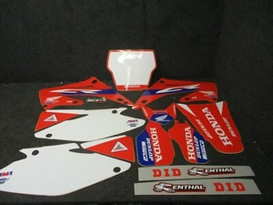 Honda CR125/250 04-08 D'cor HRC gráficos de equipo completo + kit de fondos GR1979 - Imagen 1 de 6