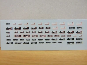 SET DECALCOMANIES LOGO ECHAPPEMENTS DEVIL 1/43 - Imagen 1 de 1