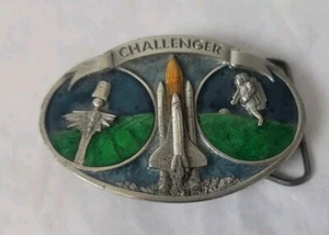 VTG NASA Challenger 1984 Bergamot Brass Works Belt Buckle - Picture 1 of 6