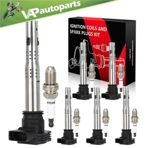 6 For 2010-2017 Audi Q5 2.0L L4 Ignition Coil & Spark Plug - Picture 1 of 9