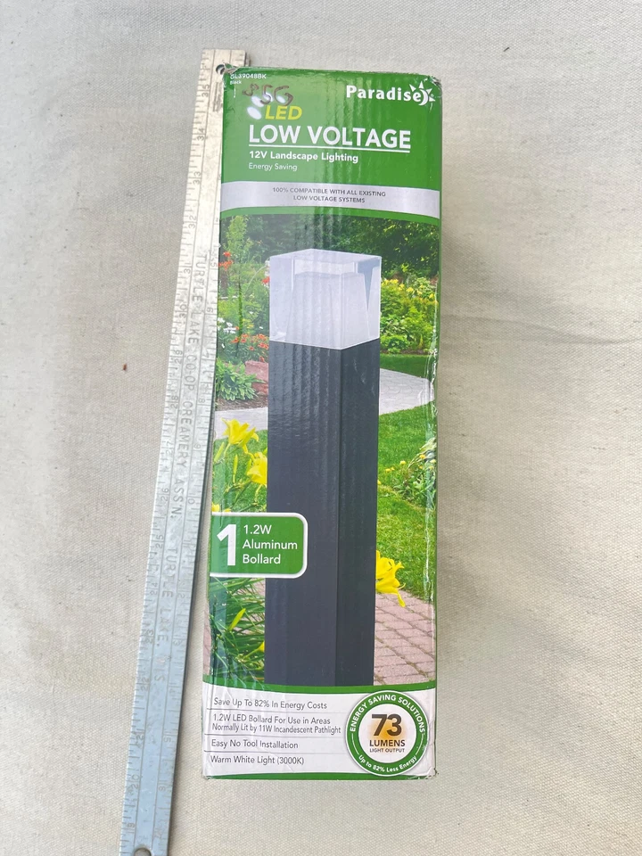 Paradise Low Voltage 12V, 1.2 W Bollard Landscape Lighting Estate Aluminum - Image 1 of 3