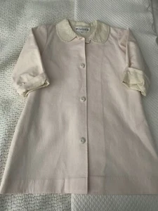 NEW TRISH SCULLY GIRLS DRESS COAT SIZE 6 PALE PINK WITH FLORAL LINING - Picture 1 of 7