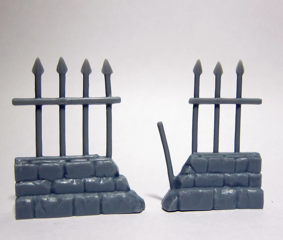 2x CLOTURE CIMETIERE - BONES REAPER miniature figurine rpg graveyard fence 77528