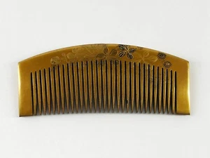 Antique Japanese Celluloid Comb Kushi-kanzashi Hair Ornament From Kyoto: May18-I - Picture 1 of 4