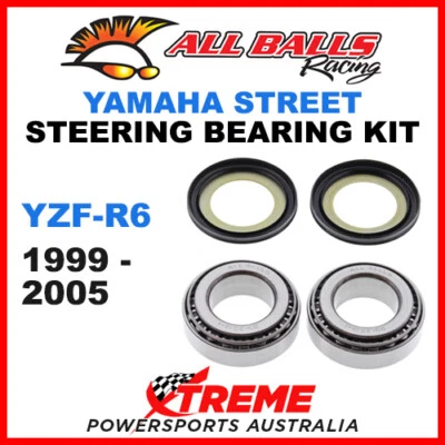 Комплект подшипников штока рулевой головки All Balls 22-1003 Yamaha YZF-R6 1999-2005 - Изображение 1 из 2
