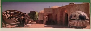 STAR WARS Vintage Action Figure Display Background Mos Eisley Cantina Exterior - Picture 1 of 1