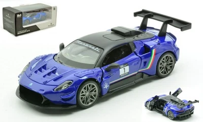 MODELLINO AUTO STATICO RE.EL.Toys MASERATI GT2 N.1 BLU SCALA 1/43 MODELLISMO - Immagine 1 di 4