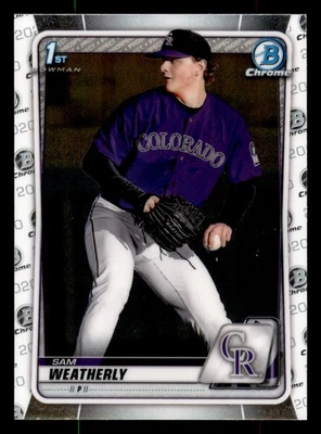 2020 Bowman Draft Sam Weatherly #BD-109 FBC Colorado Rockies - Image 1 of 2