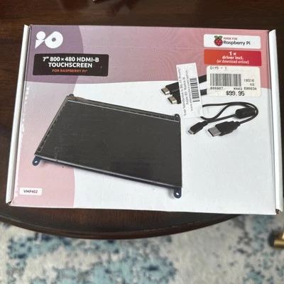 Velleman 7" 800 x 480 HDMI-B Touchscreen for all Raspberry PI   #VMP402 NEW - Image 1 of 4