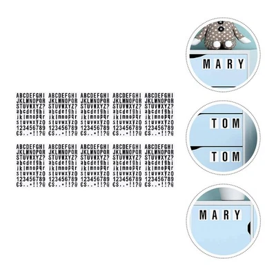  10 Sheets/720pcs Self Adhesive Numbers and Letters Sticker for Signs - Image 1 of 4