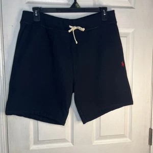 Polo Ralph Lauren Tech Fleece Shorts Uomo xLarge Nero Morbido Elasticizzato Palestra Usato in Ottime Condizioni - Foto 1 di 7