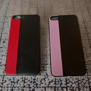 e-Circuit iPhone 7 Plus Hüllen ROT & Lavendel - 2 Stück - Bild 1 von 3