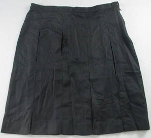 Lands End schwarzer Damen-Faltenrock Schuluniform 6 *NEU* 45 $ - Bild 1 von 6