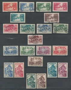 GUINEA FRENCH COLONIES AFRICA VIEWS CULTURES TREES WOMEN USED SET (GUIN 327) - Picture 1 of 1