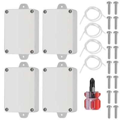 YITYDAMAI 4 Stück IP65 wasserdichte Elektronik Projektboxen, Elektro Projektboxen Koffer,