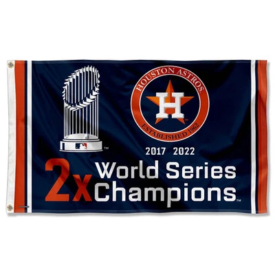 Houston Astros Years Series Champions Banner Flag - Image 1 of 4