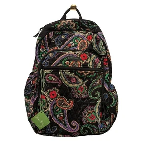 Vera Bradley Keep Charged Campus Tech Backpack Keiv Paisley Quilted NEW - Picture 1 of 9