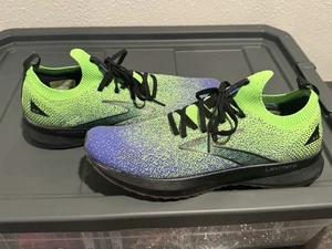Brookes Levitate Stealthfit 5 Laufschuhe Herren Größe 10,5 blau/neongrün " - Bild 1 von 6
