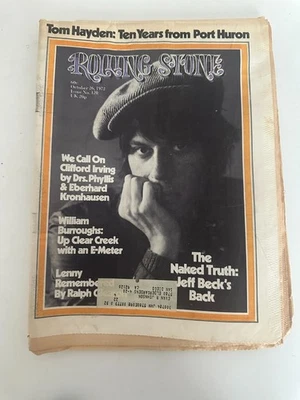 ROLLING STONE Mag. - Oct 26, 1972 - #120 - Jeff Beck, N.Y. Dolls, Lou Reed - Image 1 of 4