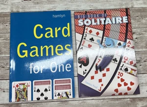Lot of 2 Books on Solitary Card Games /Big Book of Solitare/Card Games for One - Picture 1 of 21