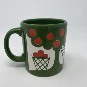 Waechtersbach Pottery West Germany Apple Orchard Tree Coffee Mug Green READ - Picture 1 of 8