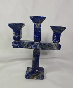 Lapis Lazuli Candelabra Rare - Picture 1 of 12