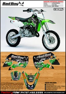 2002-2020 Kawasaki KX 65 Bad Boy Motocross gráficos bicicleta de tierra kit de gráficos - Imagen 1 de 1