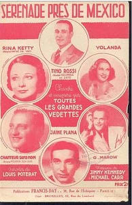 Alte Partitur - Serenade bei Mexiko Musik von Jimmy Kennedy - Bild 1 von 1