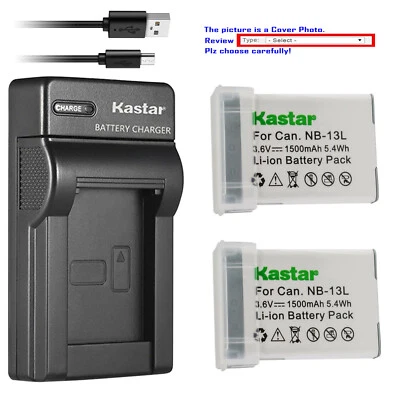 Kastar Battery Slim USB Charger for Canon NB-13L CB-2LH Canon PowerShot SX620 HS