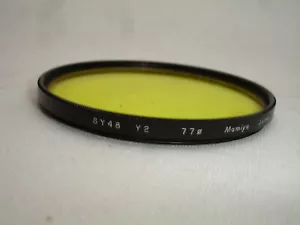 Filtro MAMIYA 77mm Y2 solo giallo, originale - Foto 1 di 2