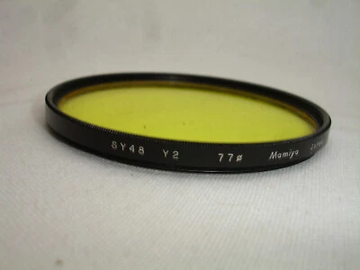 MAMIYA 77mm Y2 filter only Yellow, Genuine - Image 1 of 2