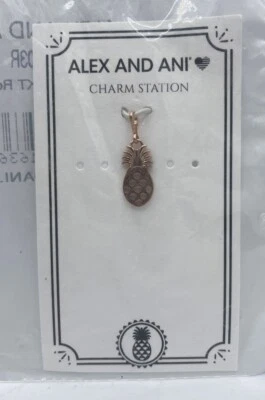 Alex & Ani 14K розовое золото покрытием ананас подвеска новый - Изображение 1 из 4