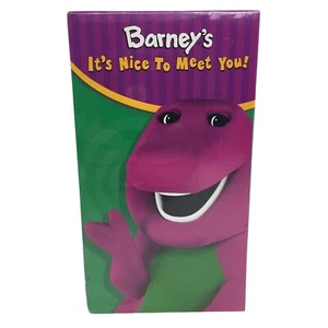 Barney VHS Tape Barney’s It’s Nice To Meet You Purple Dinosaur 2003 Songs Music - Picture 1 of 12