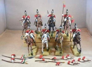 TSSD Painted Mexican Lancer Cavalry Set #26 - 8 Piece Set - Picture 1 of 8