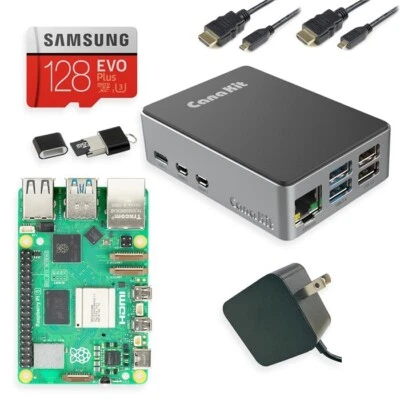 CanaKit Raspberry Pi 5 8GB Starter Kit - Aluminum - Image 1 of 4