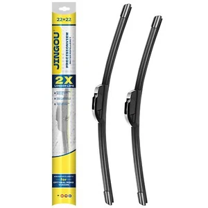 22" + 22" Front Windshield Wiper Blades Compatible with Ford F Series 2023-20... - Picture 1 of 6