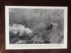 1945 vintage original magazine photo U.S. Army Planes Bombing Railroad, Florence - Picture 1 of 1