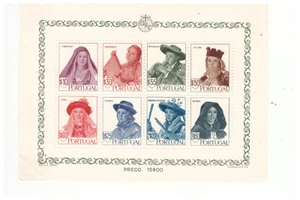 PORTUGAL  SC.682a 1947 WOMAN OF THE AZORES S/S NG BK2 - Picture 1 of 2