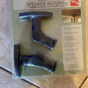 Sanus SWMB-01 Black Speaker Wall Bracket pair set for Speakers up to 8 lbs - Picture 1 of 3