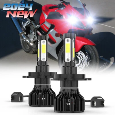 Faros LED 9003 Alta Potencia H4 Bombillas Luces para Honda CBR600F4 1999-2000 Bombilla Foto 1 de 4